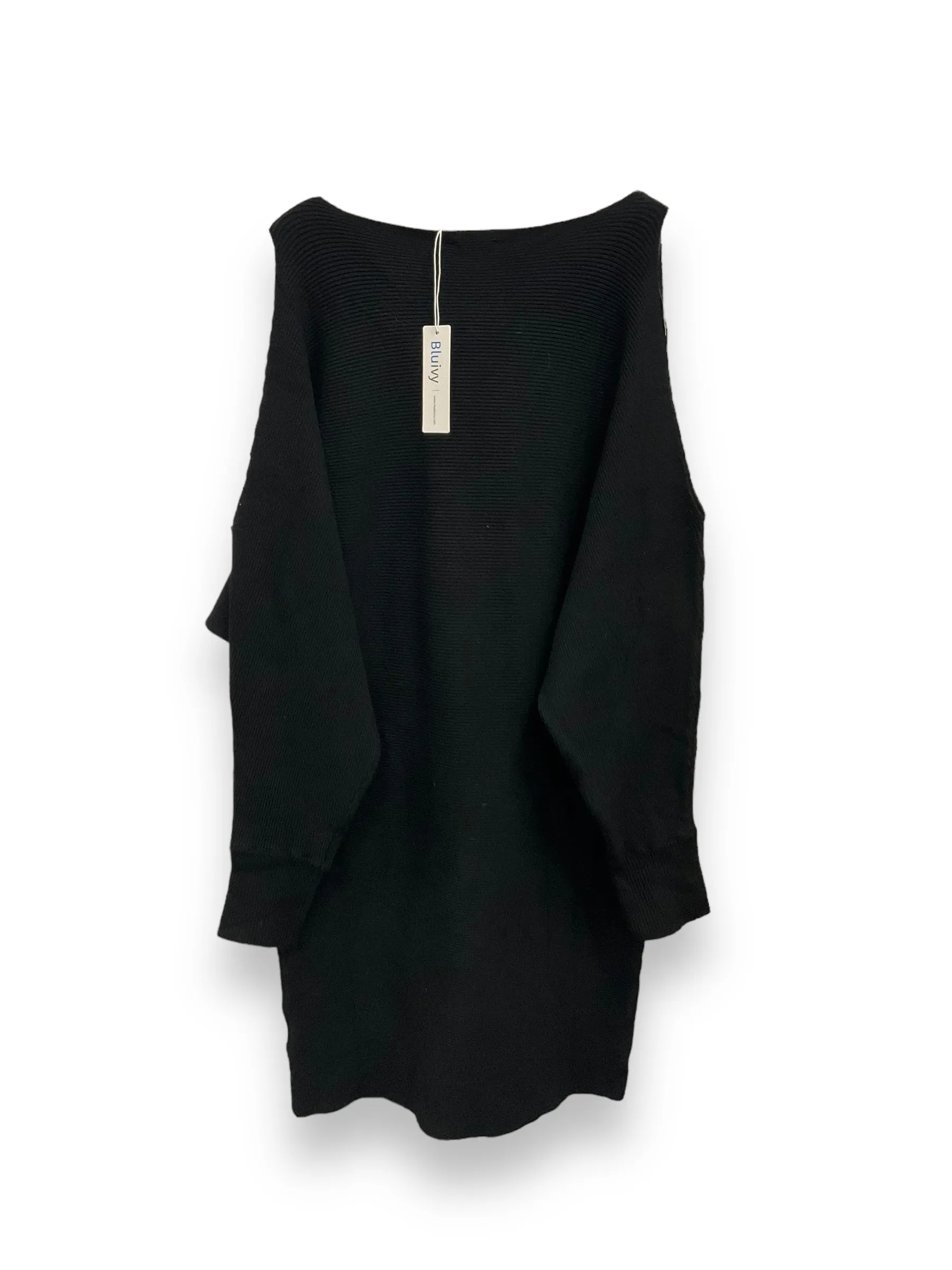 Dress Sweater By Clothes Mentor In Black, Size: L