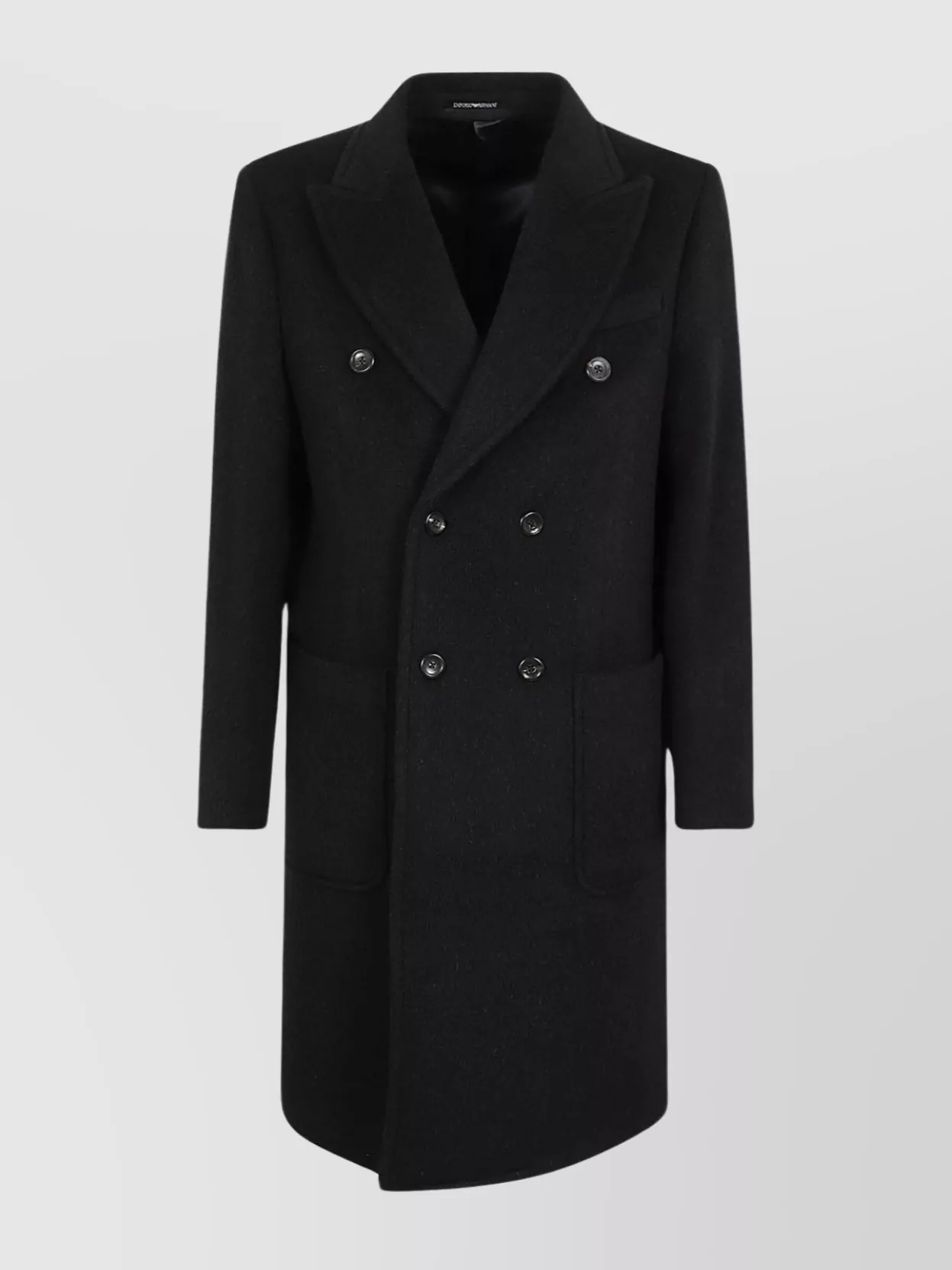 Emporio Armani   Coat wool blend pointed lapels