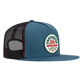 Fasthouse Deco Trucker Snapback Hat - Slate Gray