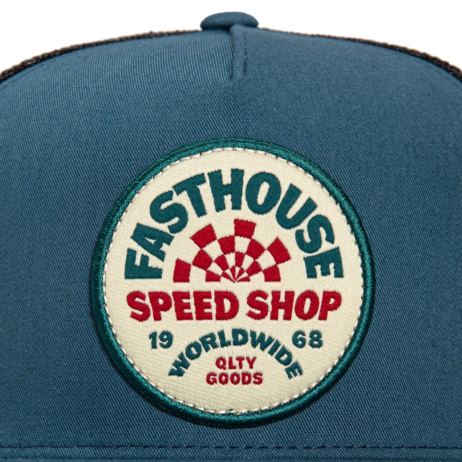 Fasthouse Deco Trucker Snapback Hat - Slate Gray