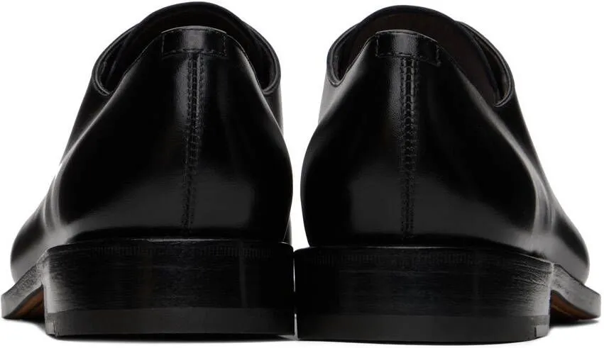 Ferragamo Black Angiolo Oxfords