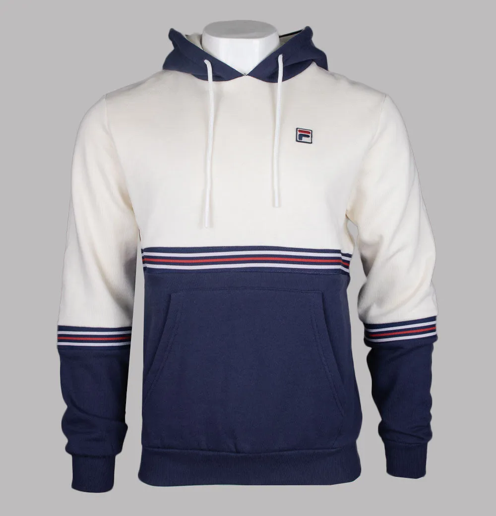 Fila Vintage Ralph Colour Block Hoody Fila Navy/Gardenia