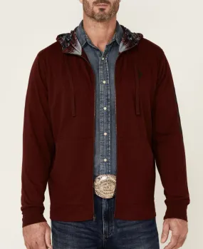 Final Sale  Hooey Zed Maroon Full Zip Hoody