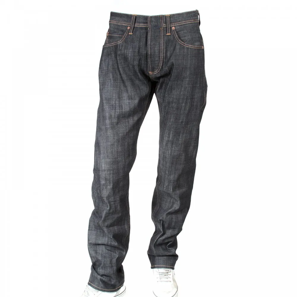 Fireball Wrap Leg Dry Regular Fit Indigo Denim Jeans