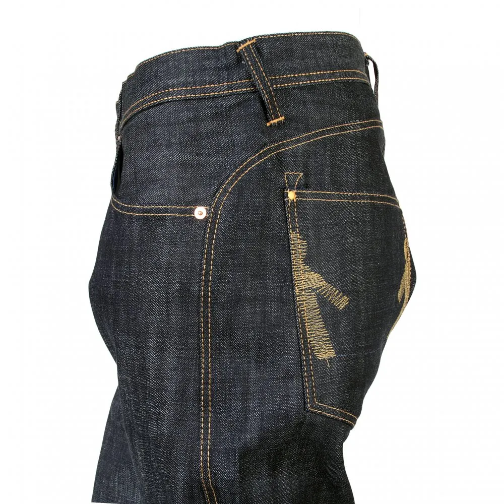 Fireball Wrap Leg Dry Regular Fit Indigo Denim Jeans