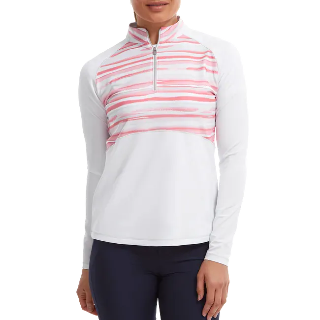 FootJoy Women's Half-Zip Watercolour Mid Layer