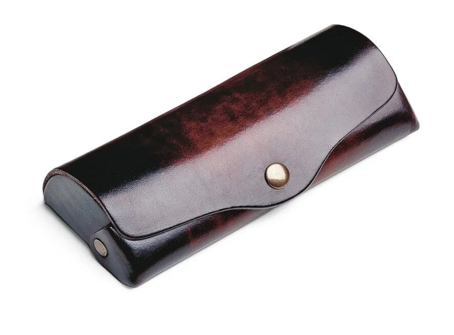 Glasses folding case cowhide, Large | Manufactum