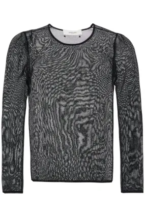 Golden Goose Black Viscose Sweater With Small Metallic Applications