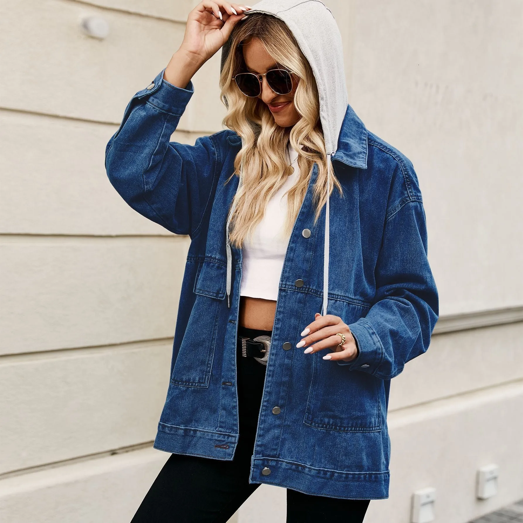 Hooded Denim Jacket