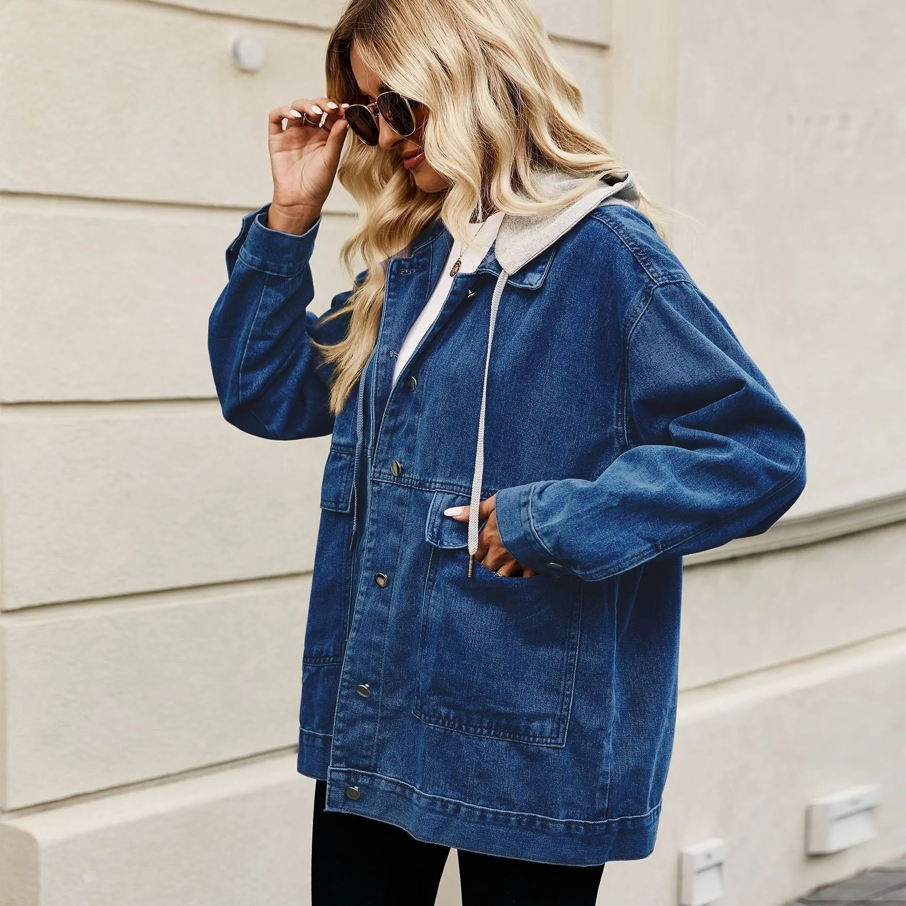 Hooded Denim Jacket