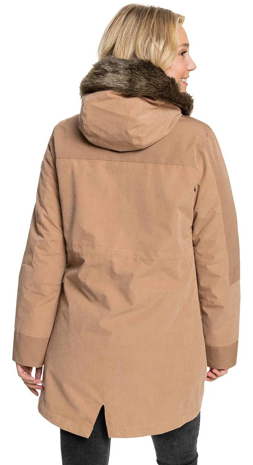 jacket Roxy Amy 3 In 1 - CMA0/Woodsmoke - women´s