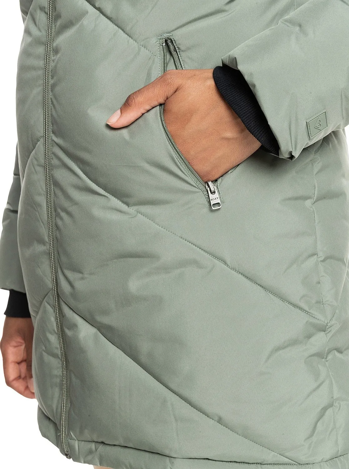 jacket Roxy Better Weather - GZC0/Agave Green - women´s