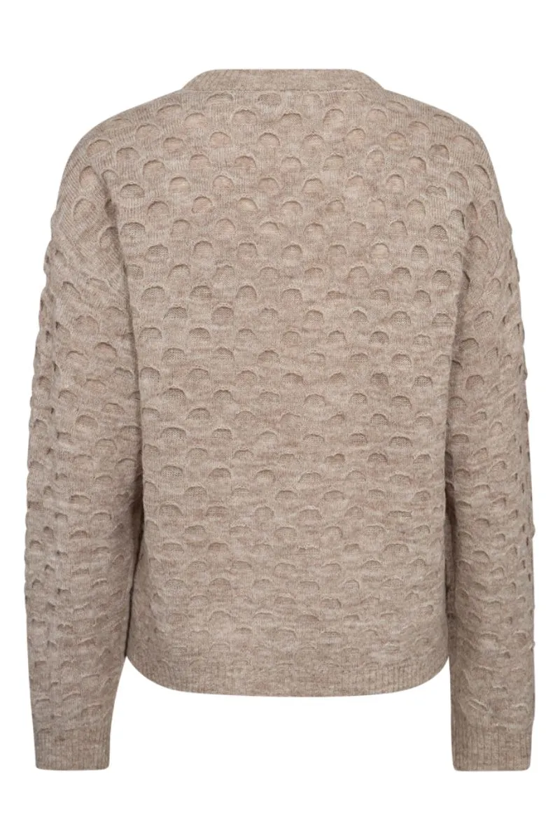 Jasmin Pullover 204795 | Simply Taupe Mel. | Strik fra Freequent