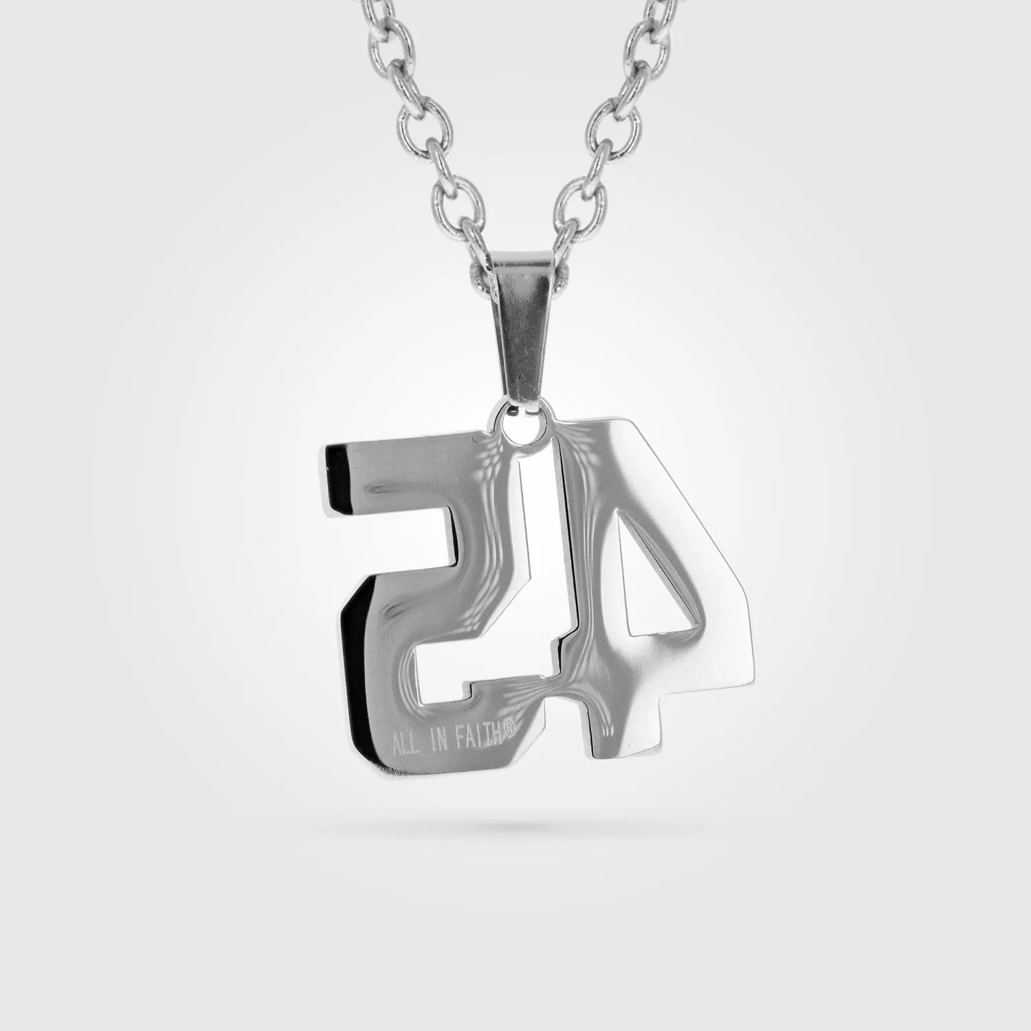 Jersey Number Necklace | Stainless Steel