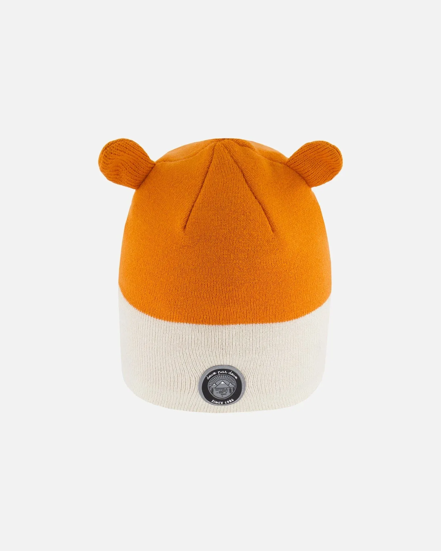 Knit Hat Orange Fox Face