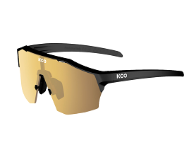 KOO Alibi Cycling Sunglasses - Black Matte w/ Gold Lens