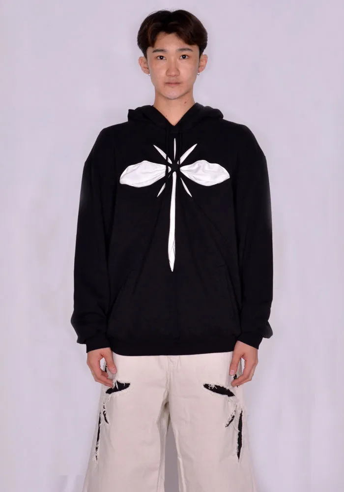 KUSIKOHC KU4SMF01AP-JE317.999 ORIGAMI HOODIE BLACK/WHITE (New Season SS24)