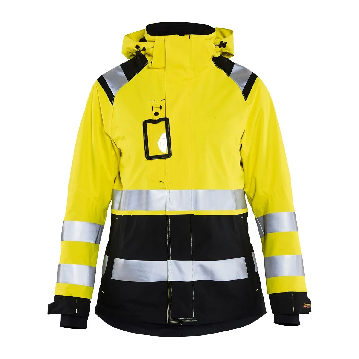 Ladies High Vis Shell Jacket 4904 High Vis Geel/Zwart - Blåkläd