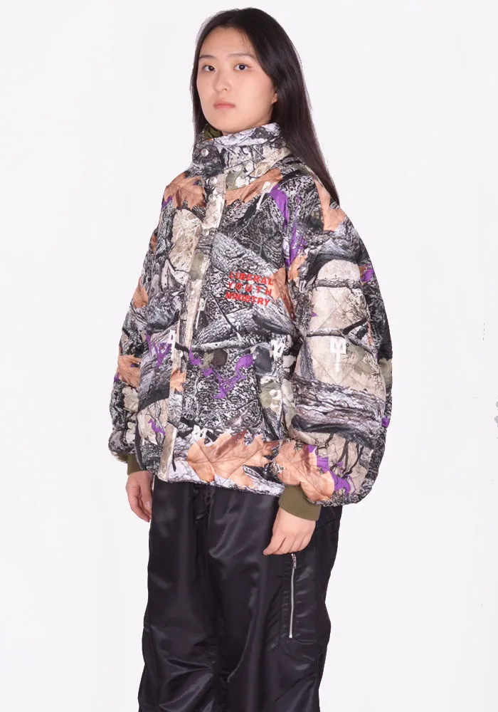 LIBERAL YOUTH MINISTRY LYM05J001 PRINTED PADDED JACKET MULTI/KAHKI