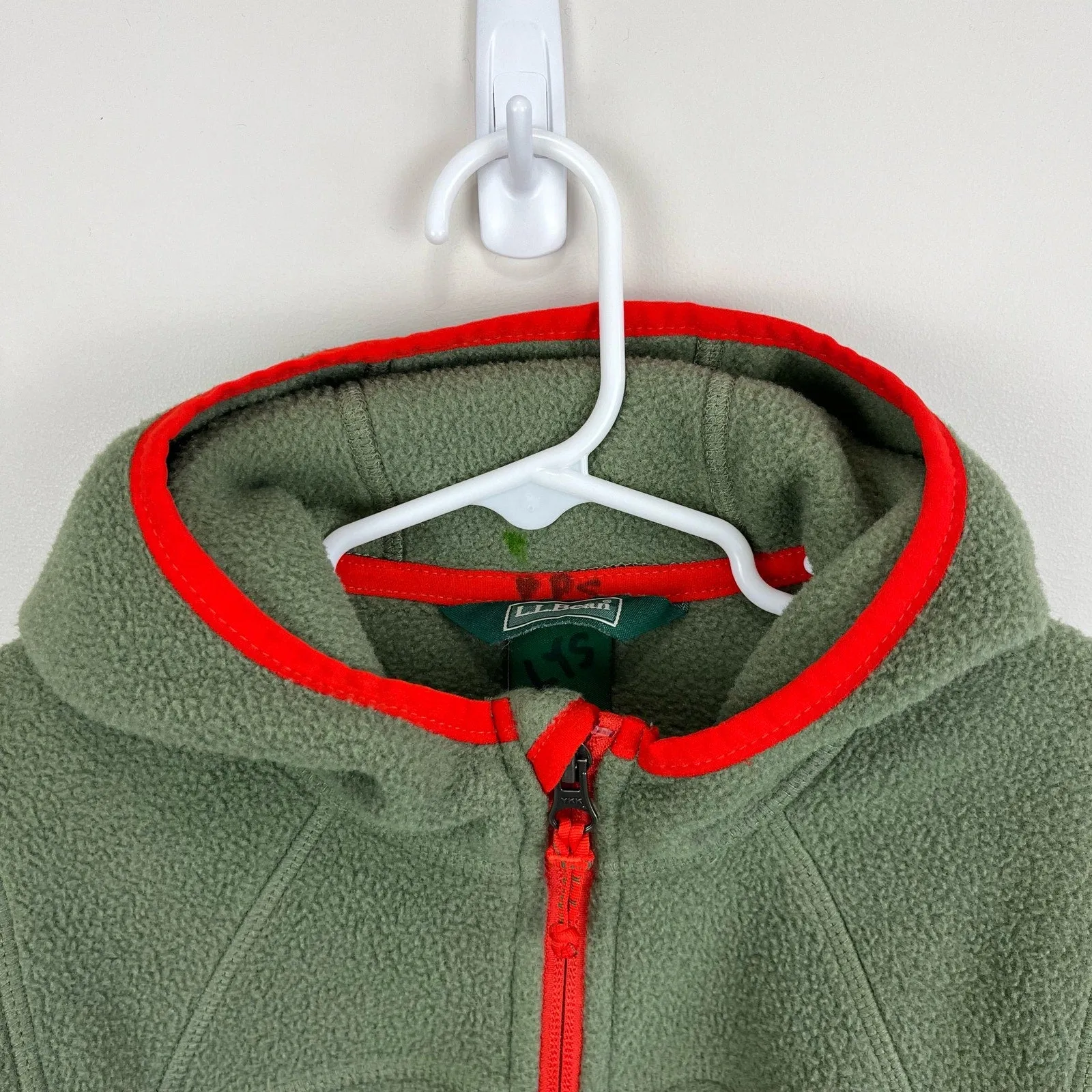 L.L. Bean Hooded Fleece Jacket Small 8