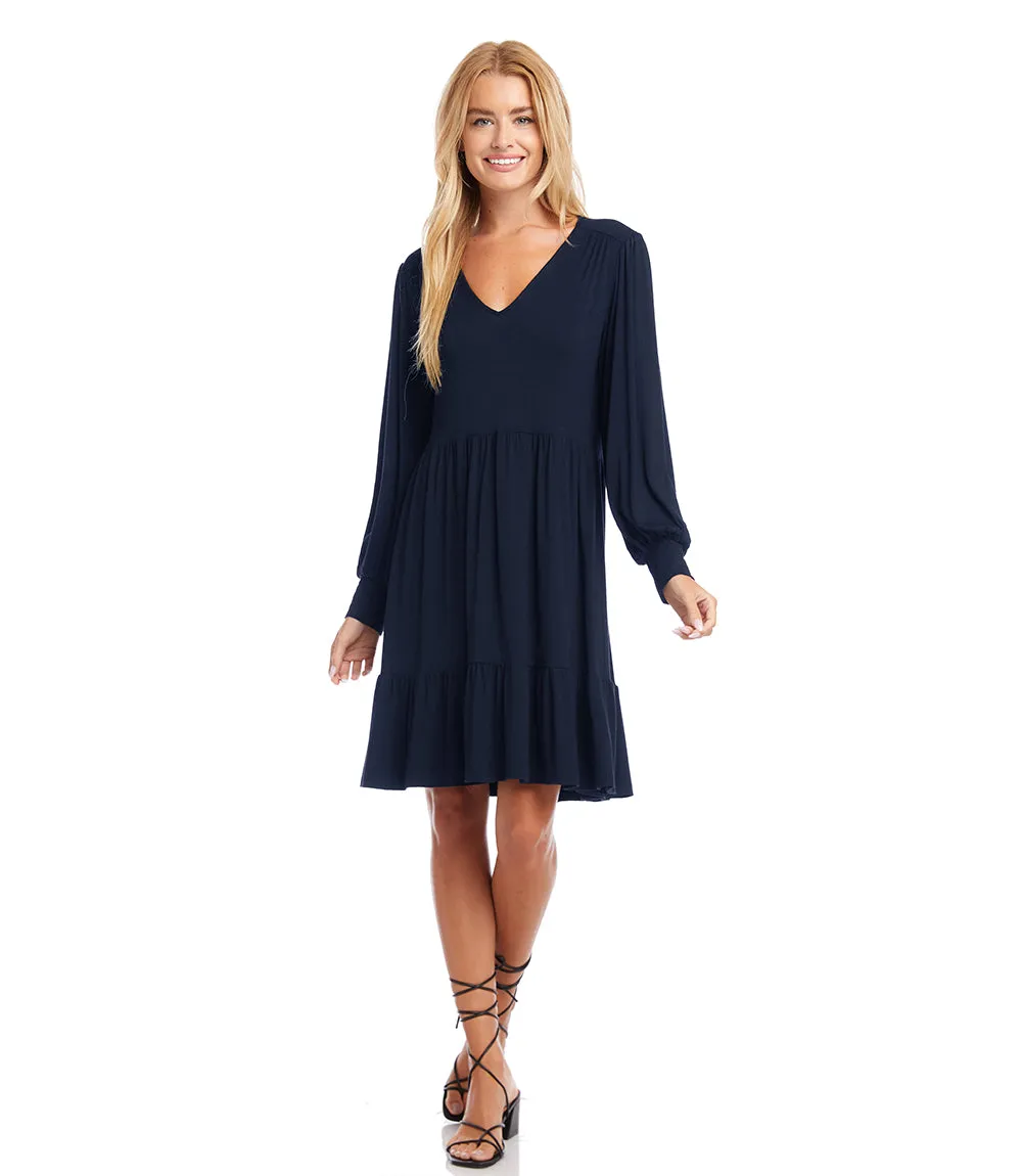 Long Sleeve Tiered Dress