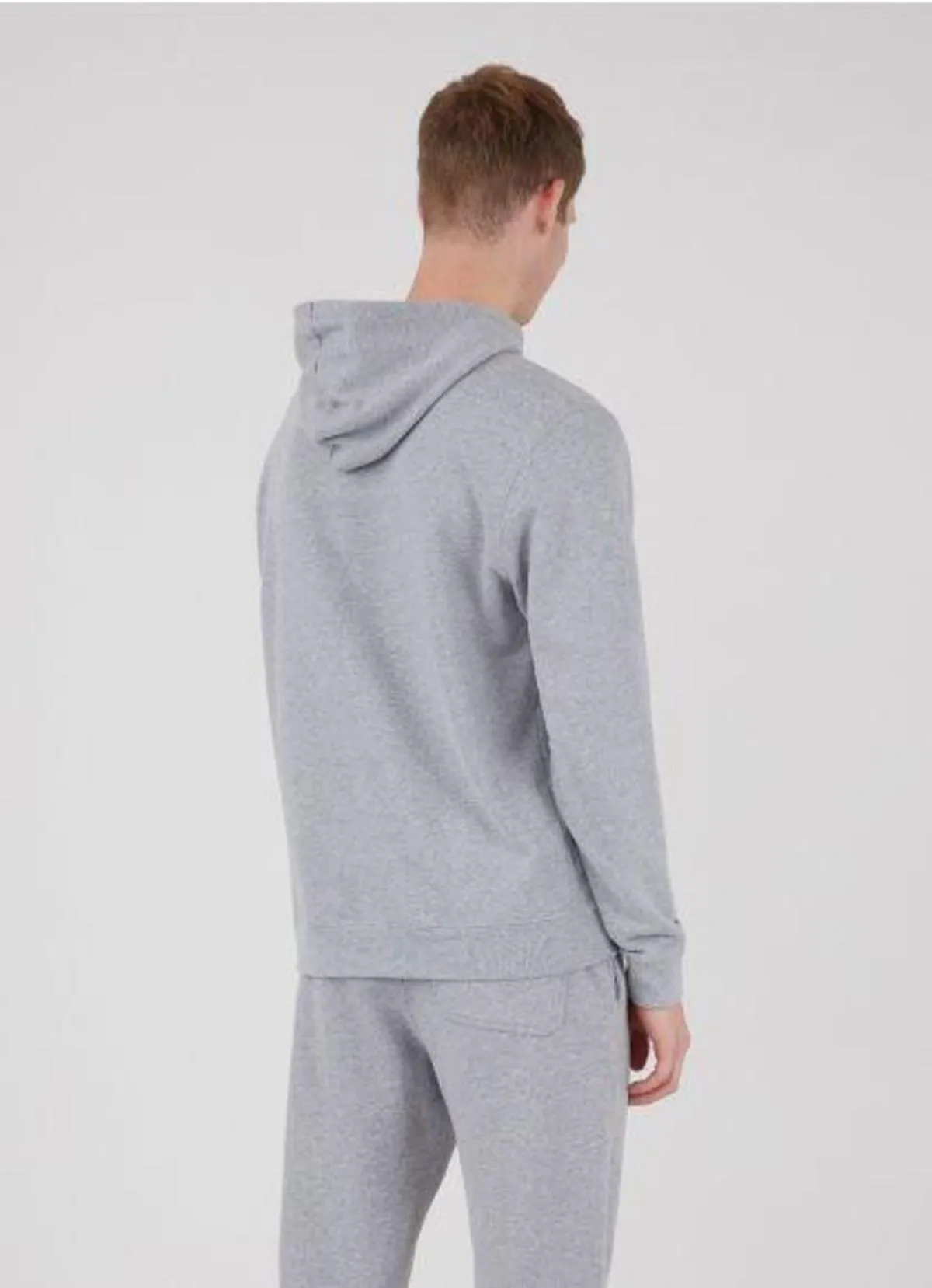 Loopback Overhead Hoody - Grey Melange