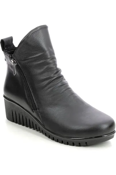 Lotus Cordelia boot in Black Leather