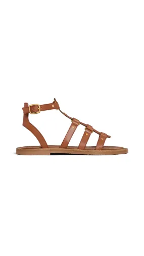 Lympia Gladiator Sandals in Calfskin - Tan