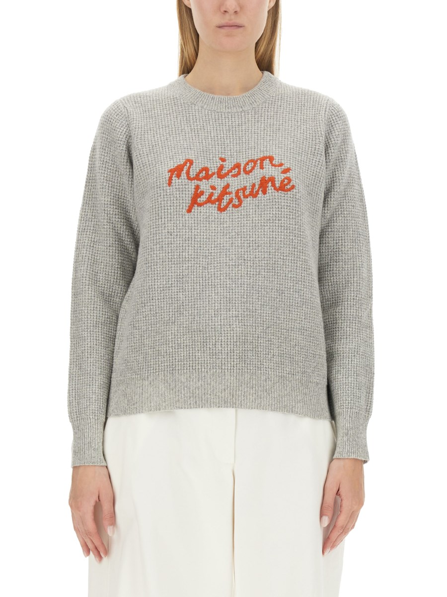 MAISON KITSUNÉ    JERSEY WITH LOGO