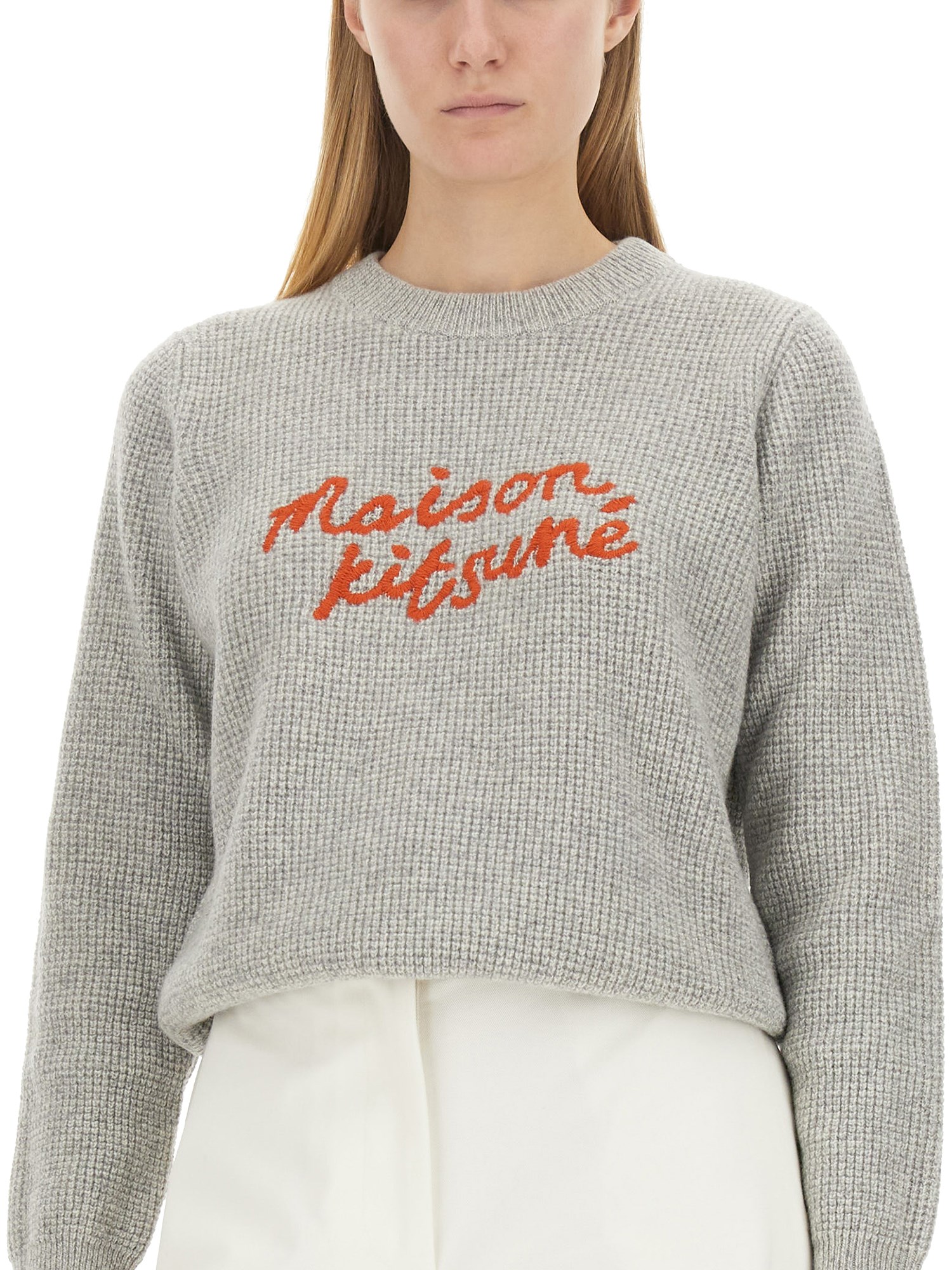 MAISON KITSUNÉ    JERSEY WITH LOGO