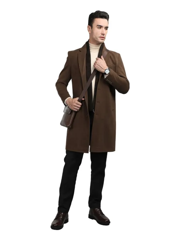 Men Coat Brunette Color