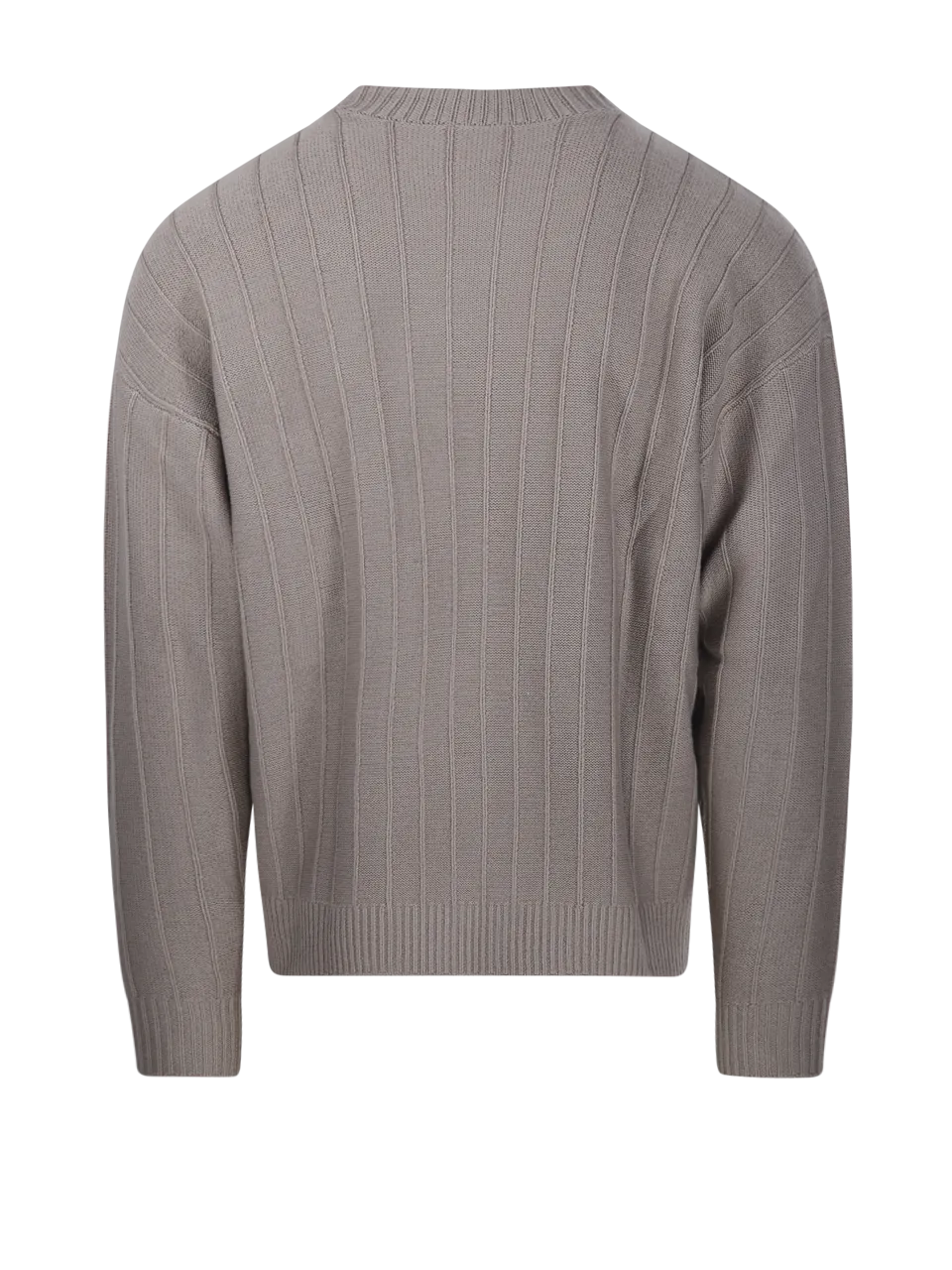 MEN EMPORIO ARMANI BEIGE VIRGIN WOOL SWEATER