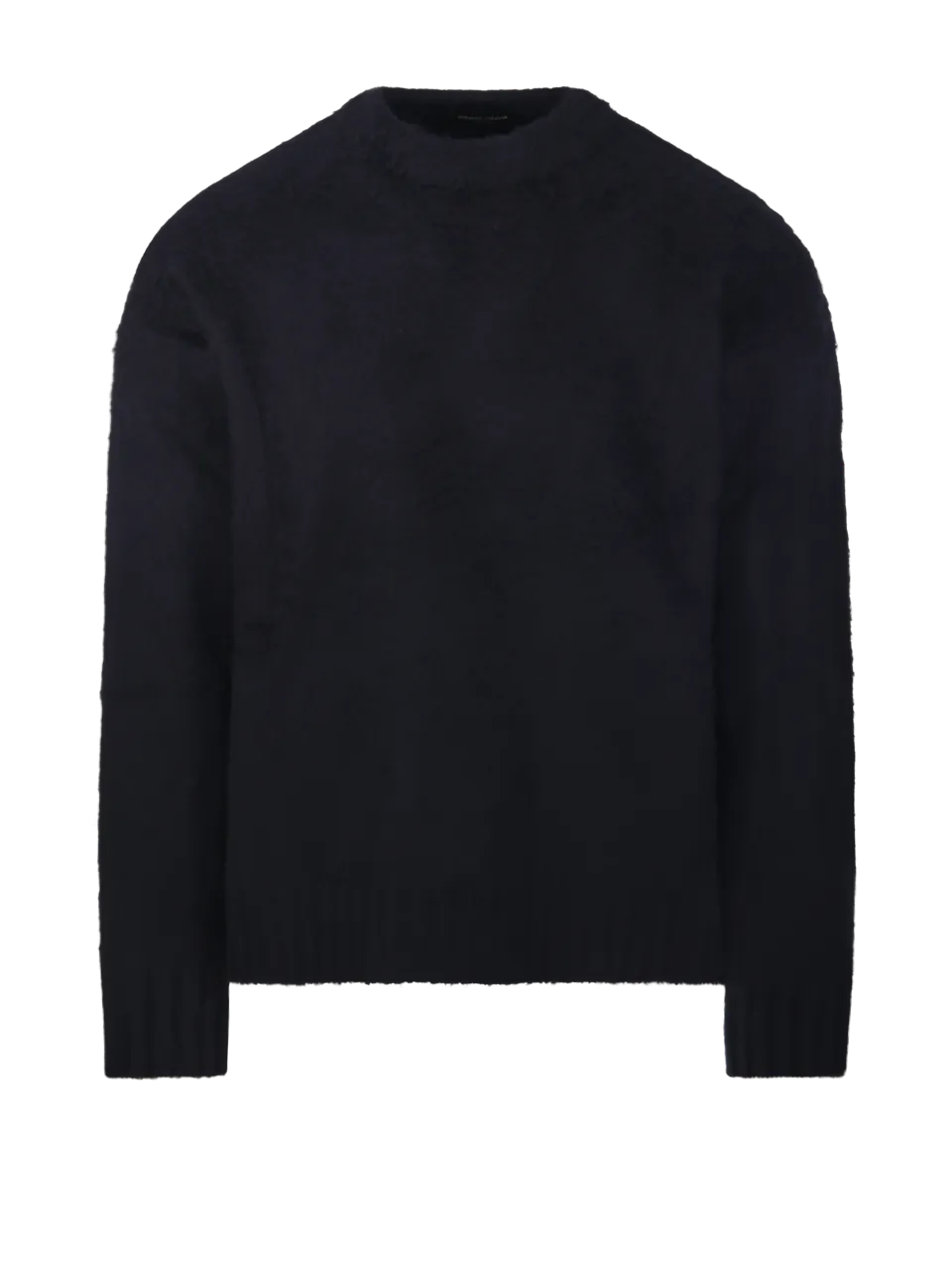 MEN ROBERTO COLLINA BLACK COTTON SWEATER