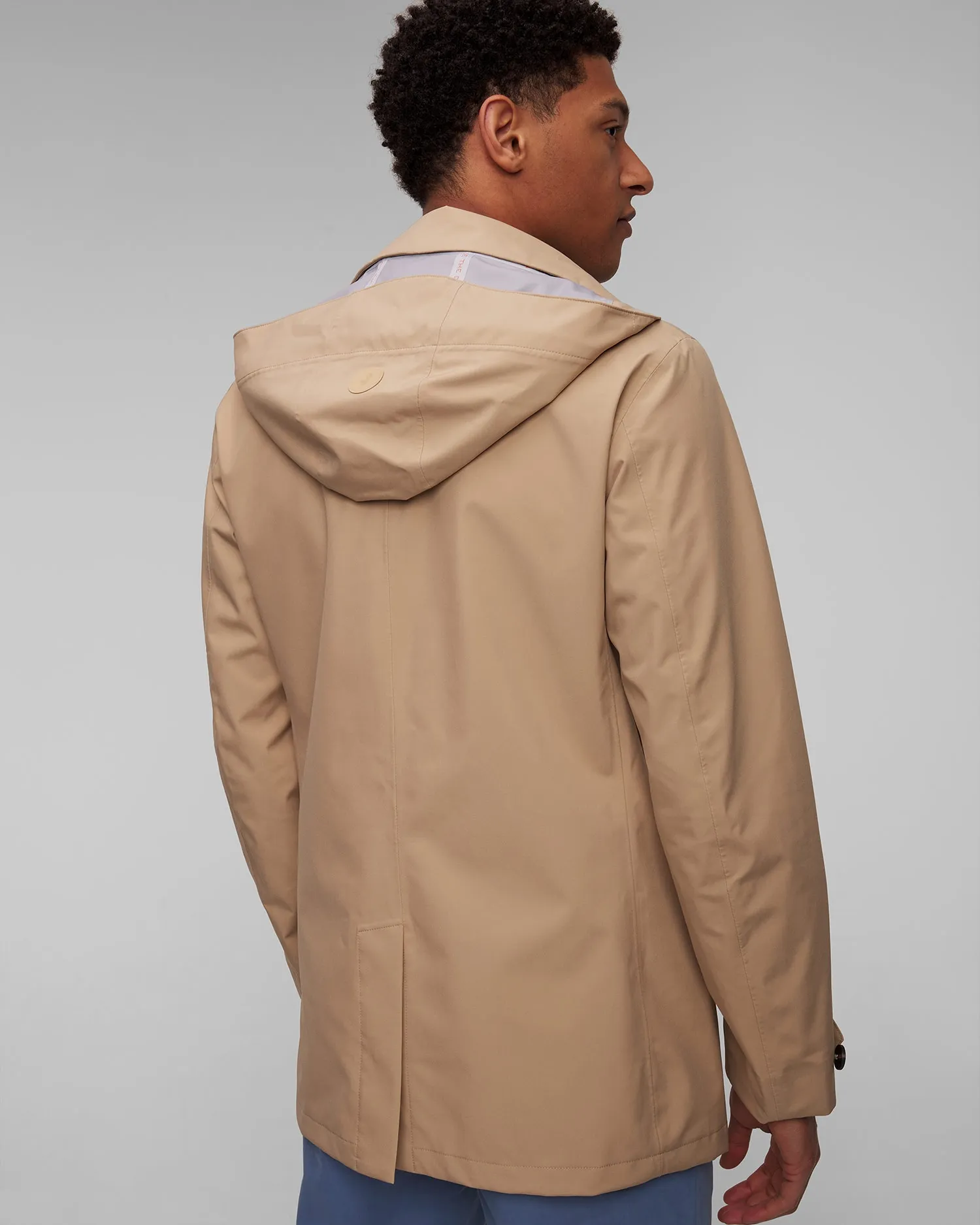 Men’s beige coat Save the Duck Benjamin d42020mgrin18-40015