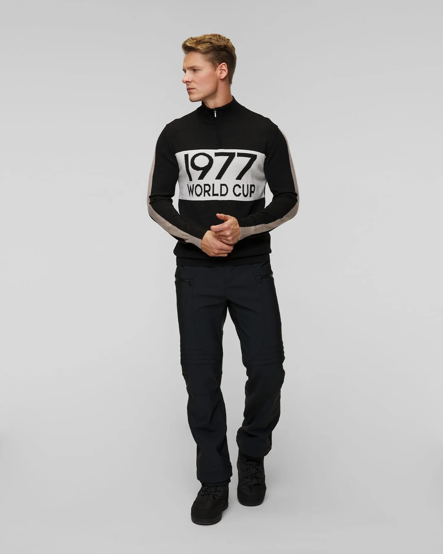 Men’s black woolen sweater We Norwegians WorldCup 2370-99