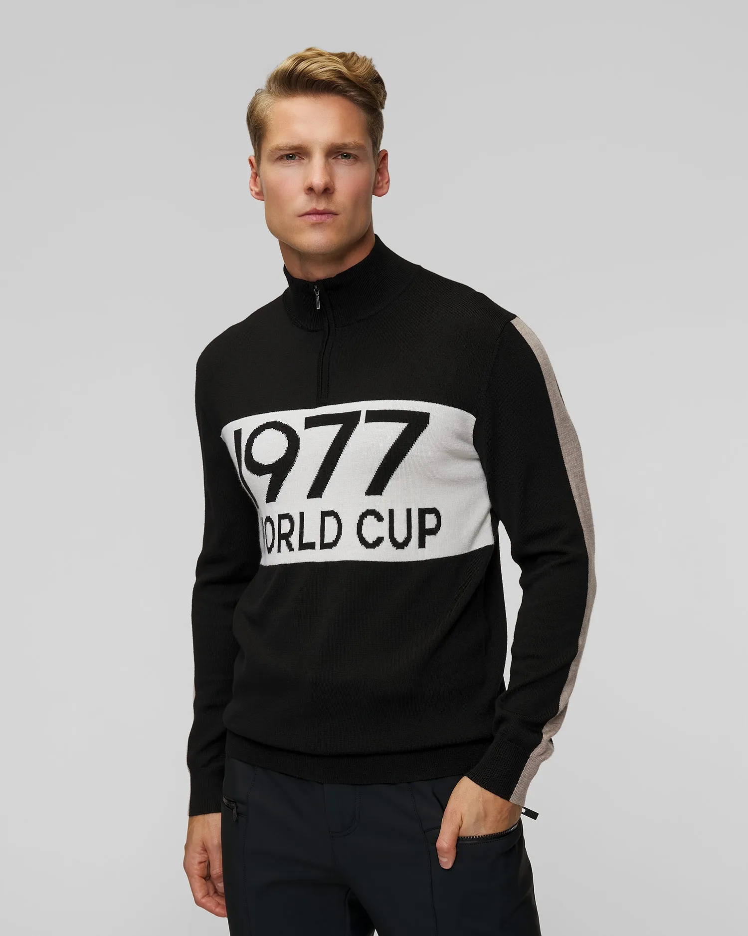 Men’s black woolen sweater We Norwegians WorldCup 2370-99