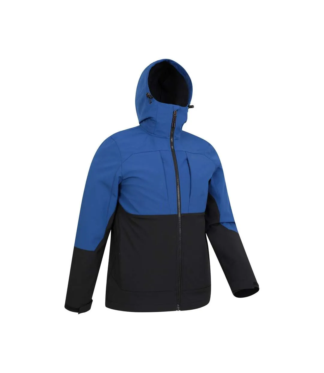 Mens elements windproof soft shell jacket blue Mountain Warehouse