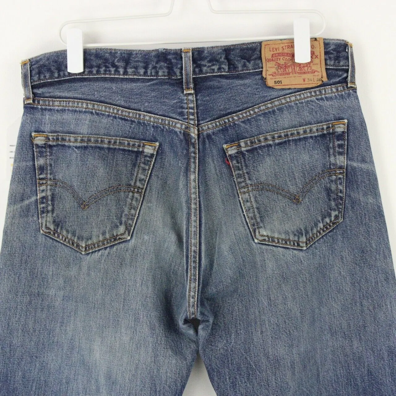 Mens LEVIS 501 Jeans Mid Blue | W36 L28