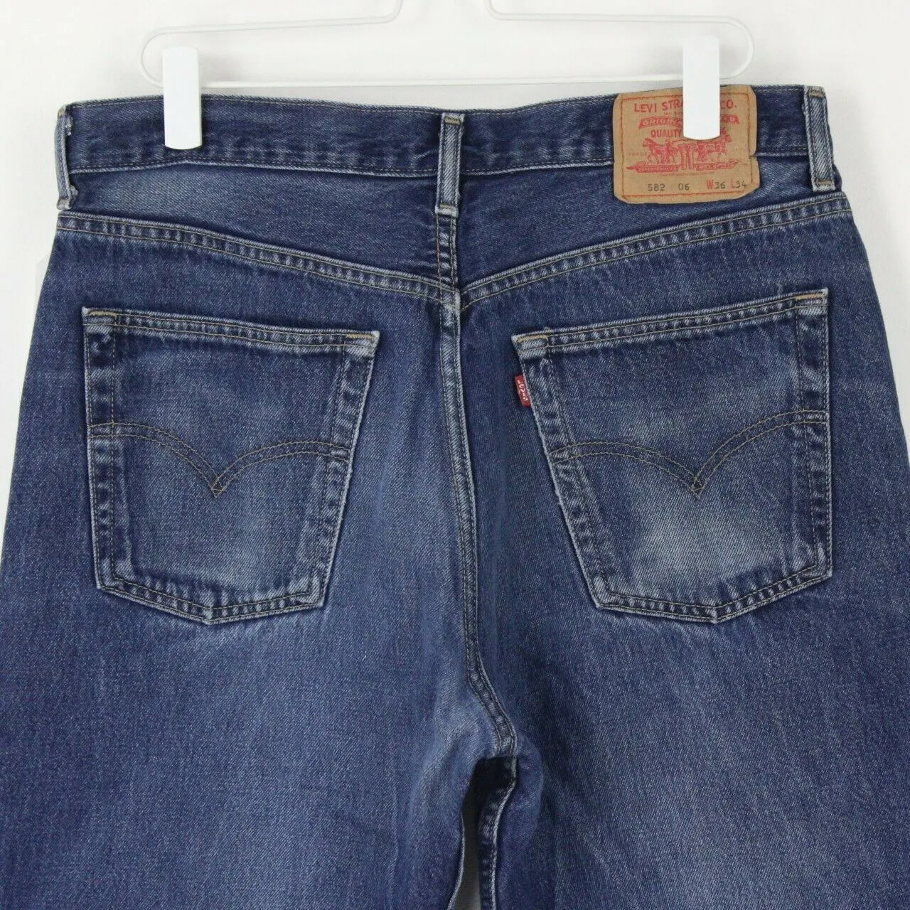 Mens LEVIS 582 Jeans Dark Blue | W36 L32