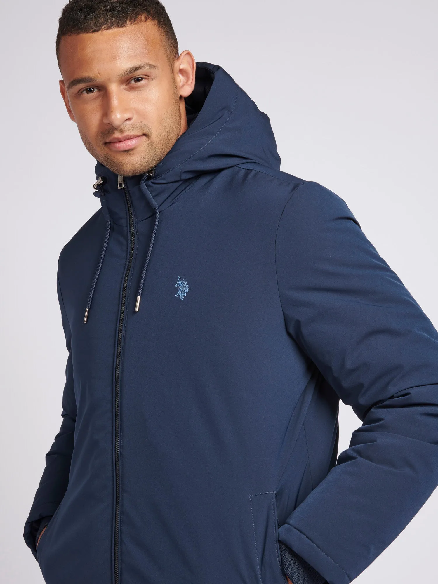 Mens Smart Padded Jacket in Dark Sapphire Navy