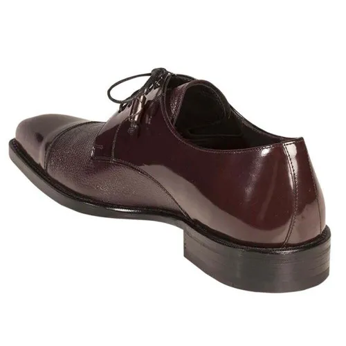 Mezlan Soka Burgundy Oxfords Real Deerskin