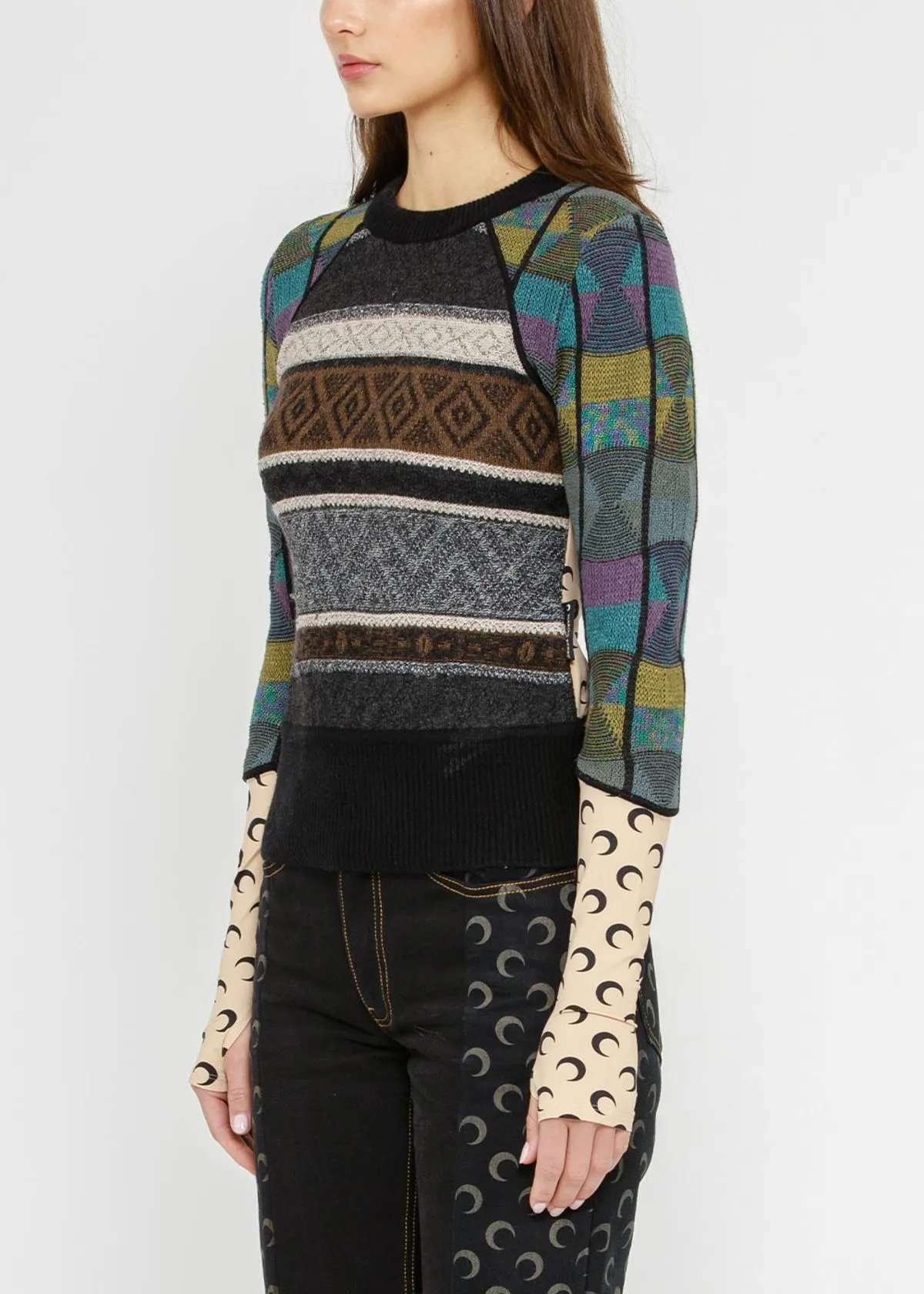 Mlange Hybrid Sweater - Multicolor