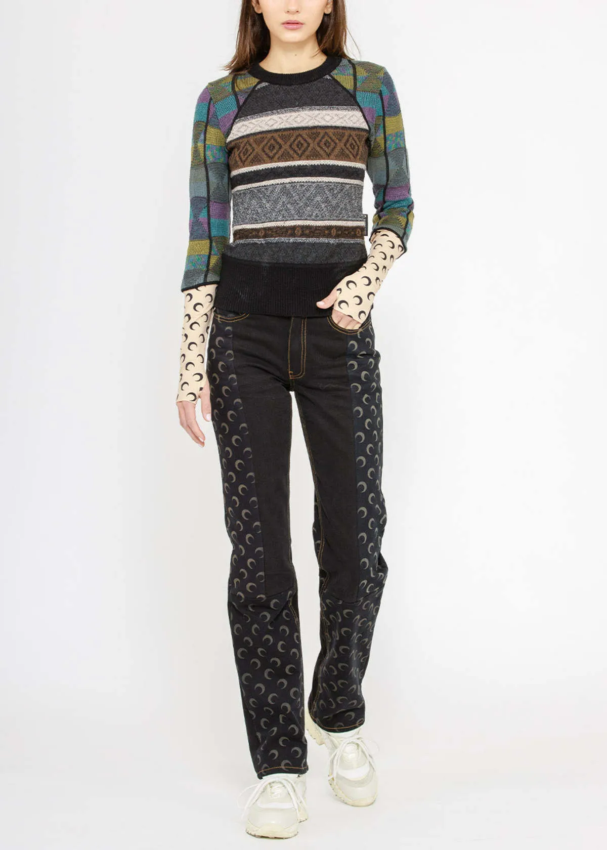 Mlange Hybrid Sweater - Multicolor