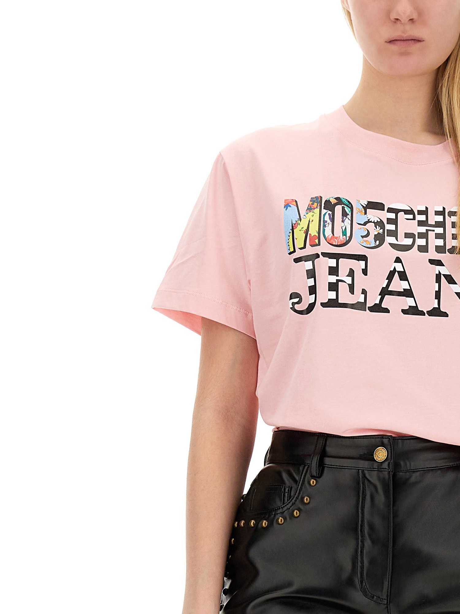 MOSCHINO JEANS    T-SHIRT WITH LOGO