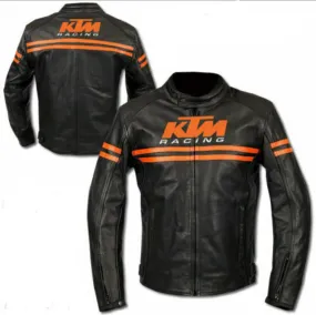 Motorbike Leather Jacket Handcrafted-Model NO-77