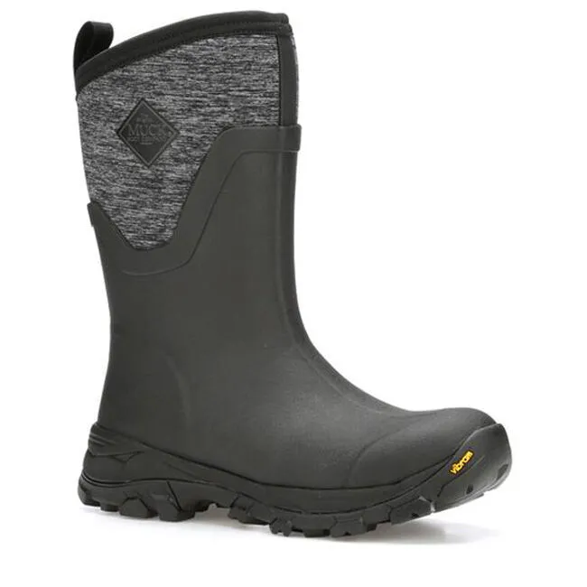 Muck Boot Company Women's Arctic Ice Mid Boot with Vibram Arctic Grip AT - Black/Heather