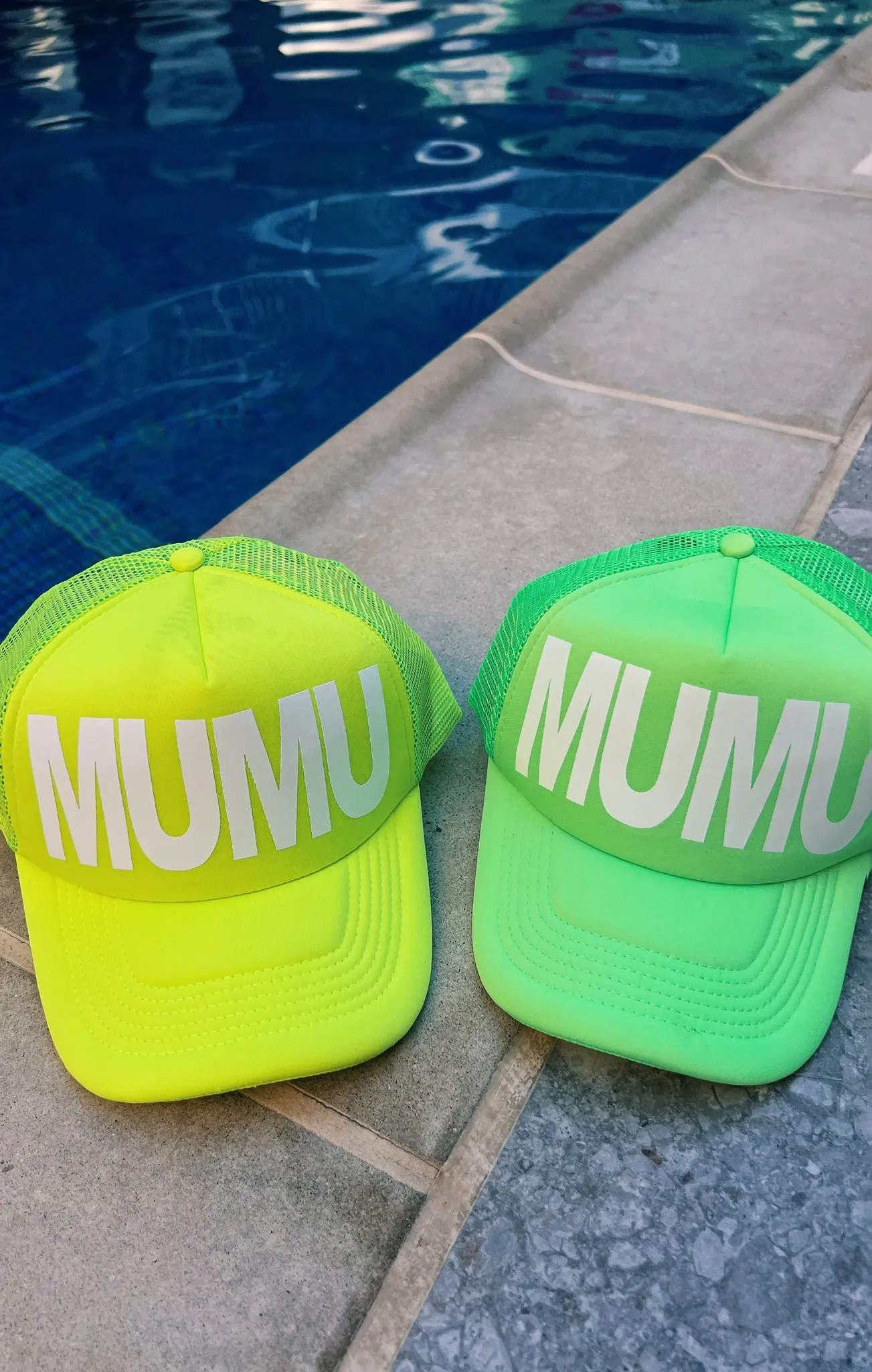 MUMU Trucker Hat ~ Neon Yellow