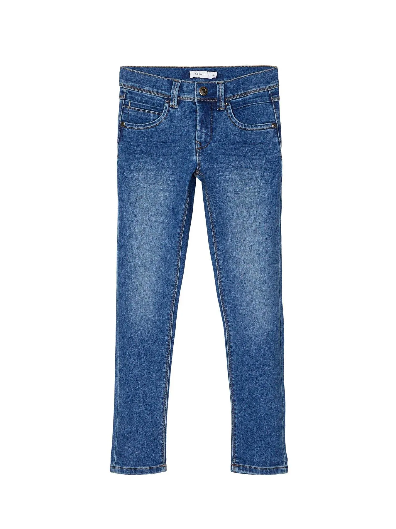 Name It Boys Silas Slim Jeans - Medium Blue Denim