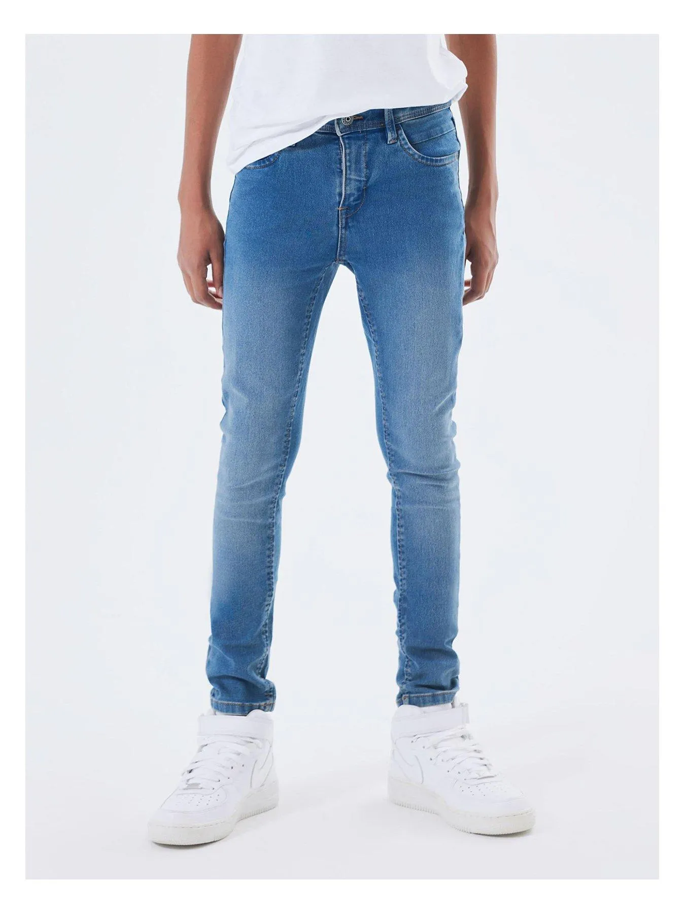 Name It Boys Silas Slim Jeans - Medium Blue Denim