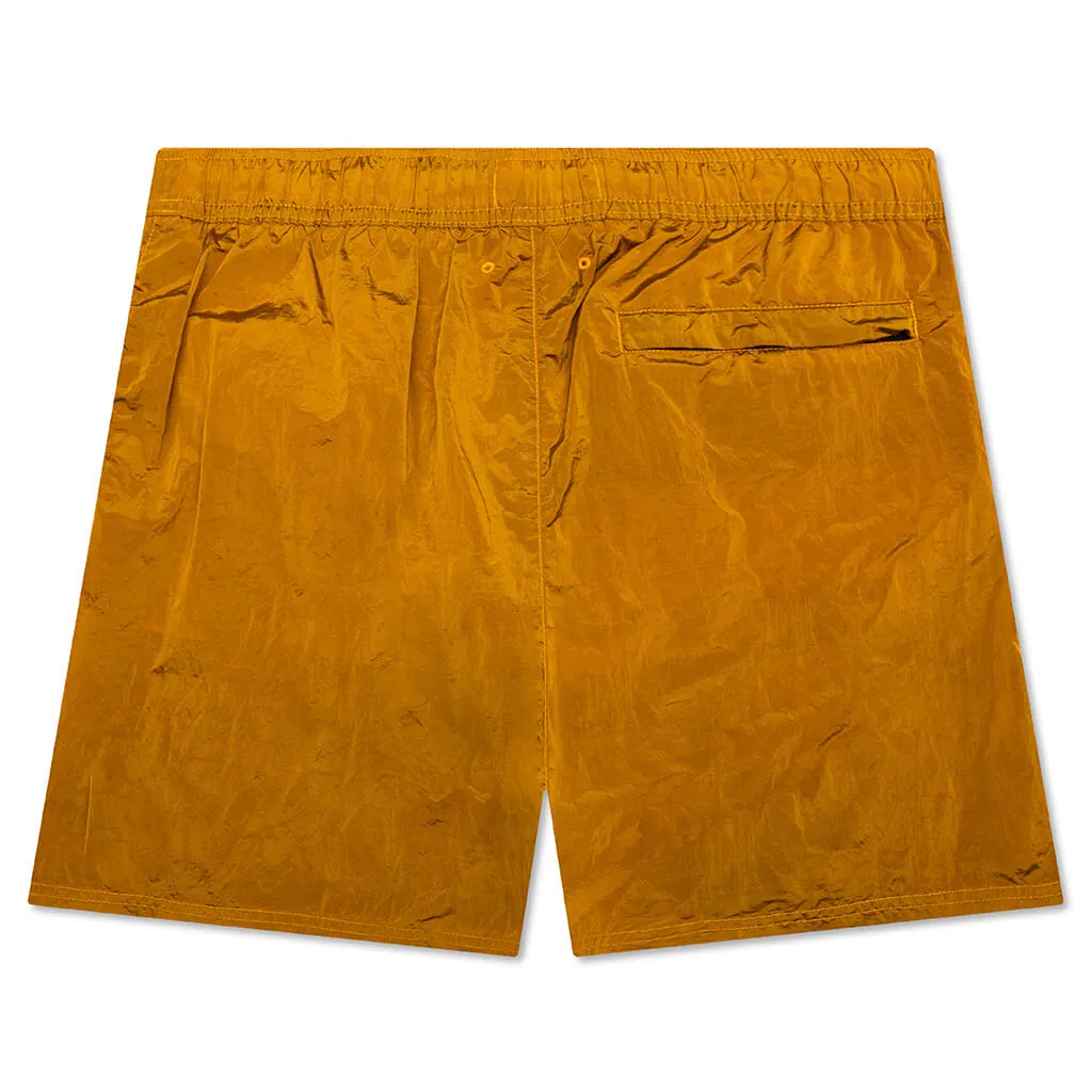 Nylon Metal Shorts - Orange